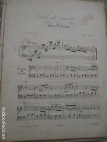 Musical scores: Ah che assorta, de Luigi Venzano, Valse Italienne, arreglado por G.F. West